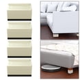 thumbnail image 4 of Elevadores de muebles de cama cuadra duraderos de 4 piezas, soporte resistente para accesorios Beige grande Sunnimix Extensores de patas de cama, 4 of 8
