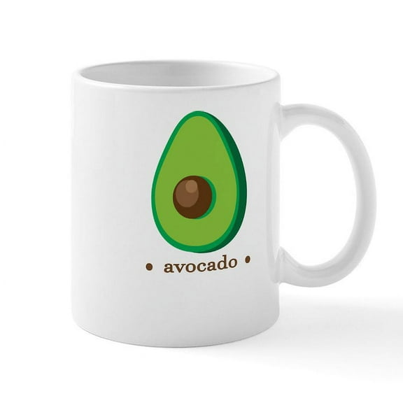CafePress - Avocado Mugs - 11 oz Ceramic Mug - Novelty Coffee Tea Cup