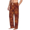 thumbnail image 2 of Balery fall Maple print Men's Pajama Pants,Ultra Lightweight Pjs,Lounge Pant-Small, 2 of 9