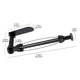 thumbnail image 4 of Paper Towel Holder, Easy-to-Use Wall Mount Under Cabinet, Aluminum Alloy Paper Roll Holder with Self-Adhesive Gold, 4 of 5