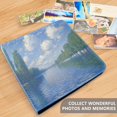 thumbnail image 4 of FORMRS 3 Ring Photo Album 4"x6" Self Adhesive Large Capacity PU Leather Cover, Blue Sky and River, 4 of 8