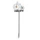 thumbnail image 2 of Flower Bicycle Iron Art Floor Insert Outdoor Courtyard Decoration Light Iron Art Insert Decoration, 2 of 9