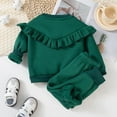 thumbnail image 5 of NIEWTR Toddler Baby Girl Fall Winter Sweatshirt Outfit Clothes Long Sleeve Pullover Tops Joggers Pants Set Toddler Girl Outfit For 1t 2t 3t 4t 5t 6t,4-5 Years, 5 of 7