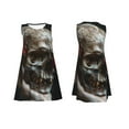 thumbnail image 7 of Pofeuu Realistic Rose Skull Print Women's Sleeveless Dress, Loose Fit Summer Dress, Casual Tank Dress for Women, 7 of 7