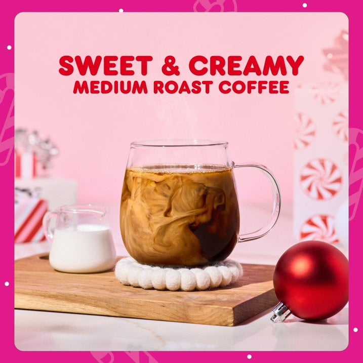 Dunkin Polar Peppermint Artificially Flavored Ground Coffee, 11 oz (2 Pack)