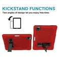 thumbnail image 6 of iPad Pro 12.9 4th Generation Case 2020, iPad Pro 12.9 2018 Case 3rd Gen, Allytech Build in Screen Protector Film Kickstand Shockproof Cover for Apple iPad Pro 12.9 2020/2018, Red/Black, 6 of 8