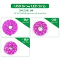 thumbnail image 2 of 4X LED la Luz de Crecimiento Tira de Luz de Crecimiento USB de Espectro Completo de 5 V 2835 Fitolamparas LED para Plantas de Cultivo Hidropónico de Invernadero 100cm, 2 of 5