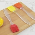thumbnail image 6 of Kieccall Silicone Basting Oil Brush, Heat Resistant BBQ Grill Basting Brush, for Home Kitchen Outdoor Grilling, Spread Oil Evenly Clear Handle 7.9 inch, 6 of 8