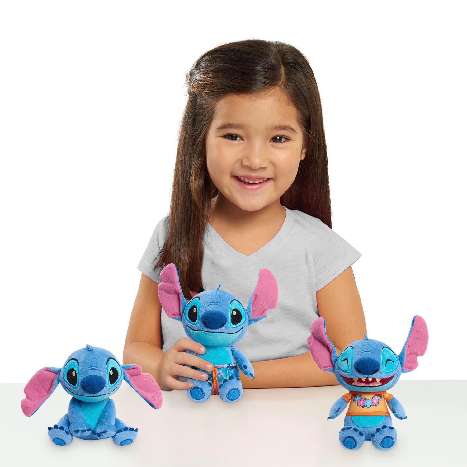 Peluche à Grains Disney Lilo et Stitch de 19 cm (7,5 pouces), Stitch à Oreilles Pendantes