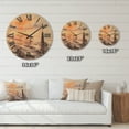 thumbnail image 4 of Designart 'Panorama of Venice Laguna Beach At Sunset' Nautical & Coastal Wood Wall Clock, 4 of 5
