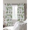 thumbnail image 2 of Blackout Curtains for Bedroom, Green Botanical Fall Room Darkening Window Drapes for Living Room, Pastoral Maple Leaf Autumn Thermal Insulated Grommet Curtains, 52x84 inch, 2 Panels, 2 of 9