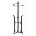 thumbnail image 4 of SunnyPoint Freestanding Toilet Paper Holder Stand with Storage – Holds 3 Spare Rolls, Sturdy Steel Construction, Black Finish, for Bathroom & Restroom, 4 of 7
