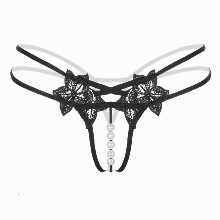 TANGNADE Women Sexy Lingerie Low Waist Lace Thong Panty G String