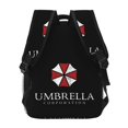 thumbnail image 4 of Mochila negra con símbolo de Resident Evil Corp. para hombre y mujer, mochila para portátil, para trabajo, negocios, viajes, mochila informal para la escuela, mochila para estudiantes universitarios,, 4 of 5
