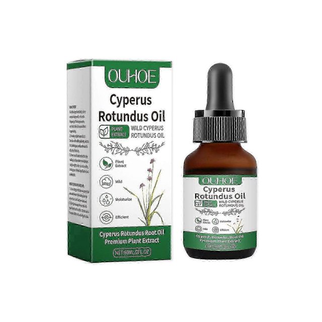 1-3x Cyperus Rotundus Oil - Organic Cyperus Rotundus Oil, Natural Nut Grass Oil for Reducing Body Hair Growth, Smooth Skin & Hair Removal