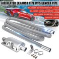 thumbnail image 1 of 250cm Stainless Steel Exhaust Pipe + 24mm Silencer Parking Air Diesel Heater Set, 1 of 5