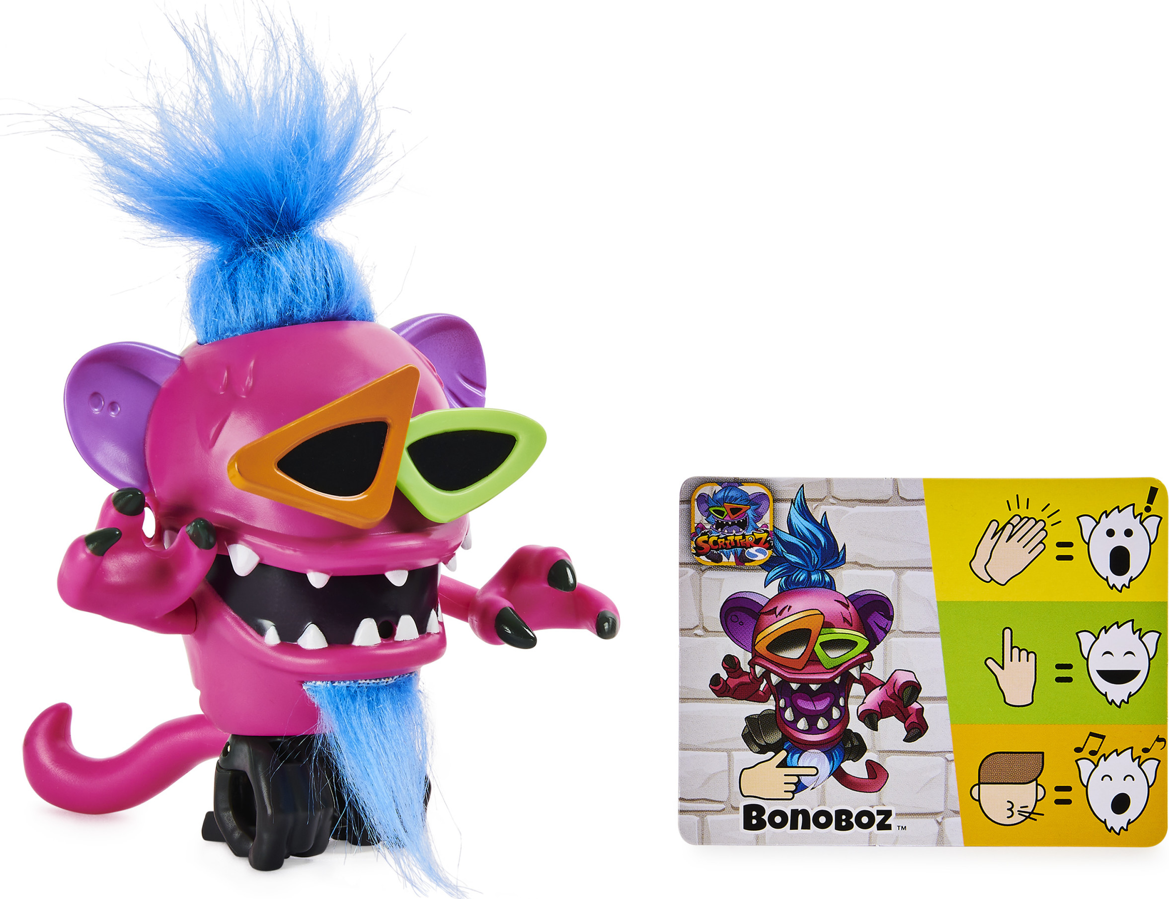 Scritterz, Bonoboz Interactive Collectible Jungle Creature Toy with Sounds and Movement, for Kids Aged 5 and up - image 3 of 8
