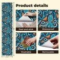 thumbnail image 5 of Paisley Peel and Stick Wallpaper 23.6in x 9.8ft Abstract Ocean Design Octopus Marine Life Blue Orange Contact Paper Vinyl Waterproof Self Adhesive Wall Paper for Bedroom Shelf Cabinet Renter Friendly, 5 of 8