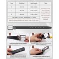 thumbnail image 4 of AWAYTR Men Reversible Leather Belt - 1.33'' Wide Genuine Leather Dress Belt for Casual and Business Wear, 4 of 7