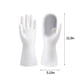 thumbnail image 3 of Guantes resistentes al calor para lavavajillas con estropajo integrado | Guantes reutilizables para ollas, sartenes y utensilios de cocina | Puño largo impermeable | Colores rosa, gris, verde y, 3 of 7