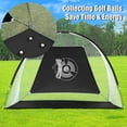 thumbnail image 4 of Gymax Portable 10' Golf Practice Set Golf Hitting Net Cage w Target Bag Ball Grass Mat, 4 of 10