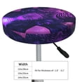 thumbnail image 4 of Balery Purple Starry Sky Antelope Fundas de asiento para taburete de bar redondo de tela de terciopelo ajustables que protegen de arañazos y manchas para sillas de 14 a 17 pulgadas.-12 inch, 4 of 7