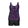 thumbnail image 4 of Trajes de baño para mujer Traje de baño para mujer Conjunto de estampado de moda para mujer Traje de baño deportivo de dos piezas Conjunto de traje de baño para mujer con pantalones cortos Trajes de b, 4 of 5