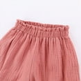thumbnail image 4 of 7-8T Toddler Solid Color Lightweight Jogger Pants, Ruffled Elastic Waist Loose Lantern Casual Trousers for Girls 18-24 Months 2T 3T 4T 5T 6T 7T 8T All Seasons Loungewear,Pink, 4 of 9