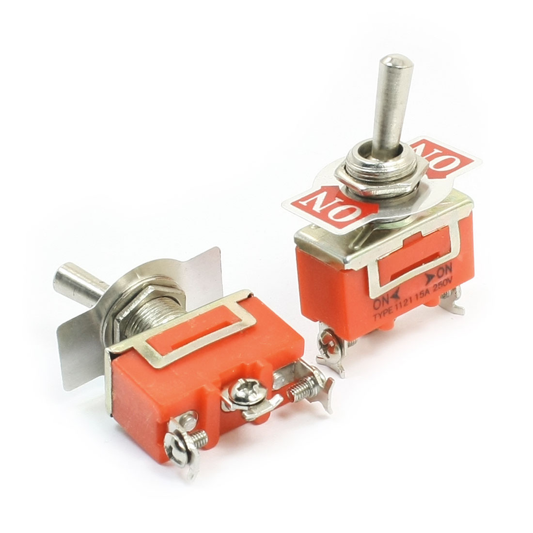 SPDT 3 Pin ON/ON 2 Position Power Toggle Switch AC 250V 15A ETEN1121 2pcs