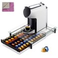 thumbnail image 1 of IGUOHAO Coffee Pod Holder - Gorgeous Coffee Pod Storage Drawer Holder for 60 K-cup Nespresso Capsules, Functional K-cup Storage Drawer Holder, Tempered Glass, 1 Pcs Cleaning Cloth, 1 of 7
