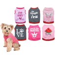thumbnail image 1 of Dog Clothes DroolingDog, 6 paquetes de camisetas para perros pequeños, 1 of 6