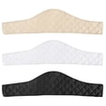 thumbnail image 4 of Cotton Boob Bra Towel 3 Layer Reusable Underboob Sweat Absorber Sling Bra Liner for Women White Anti Chafing （Black 1PC）, 4 of 8