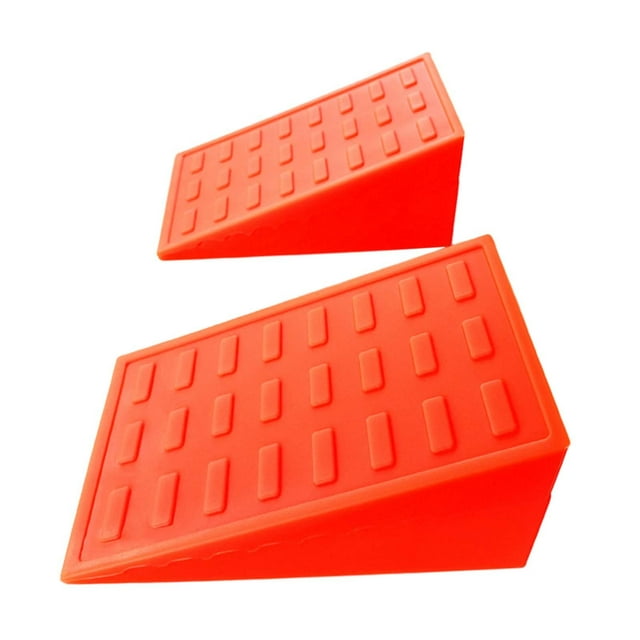 2 bloques de cuña para sentadillas portátiles y ajustables para entrenamiento deportivo en interiores de Pilates Naranja