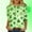 E7Green, variant on DxhmoneyHX St Patricks Day Shirt Women Shamrock Clover Graphic Casual T-Shirt 3/4 Sleeve Crew Neck Summer Tunic Tops Loose Fit Shirts Holiday Outfits