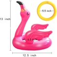 thumbnail image 2 of Flamingo Game Ring Toss Game Inflatable Flamingo Hat With Rings (2 Inflatable Flamingo,8 Rings Toss), 2 of 5