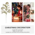 thumbnail image 4 of Artificial Flowers for christmas 5pcs Christmas Gold Leaves Decorations Leaves Artificial Flowers Xmas Decor Decorative Leaves Christmas Tree Picks Holly Leaves Garland Decoration Floral Cake Spray, 4 of 9