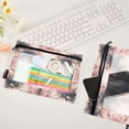 thumbnail image 6 of 2 Pack Flip Folders with Clear PVC Window Binder Pouches 3-Ring Binder Organizer for Office & Home Soft Pink Tie-dye Pattern, 6 of 6