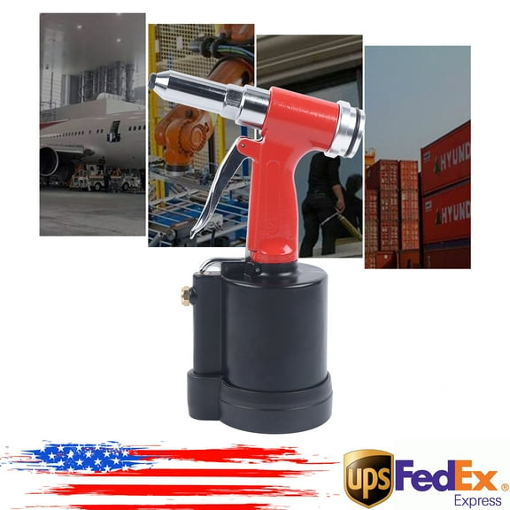 3/16, 5/32 1/8 1/4" Sizes Air Hydraulic Pneumatic Pop Riveter Rivet Gun Power for Decoration, Automotive, Container, Electrical