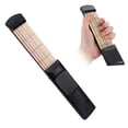 thumbnail image 1 of Graflsoa Portable 6-String Mini Guitar Trainer with Carrying Bag, Compact Chord Practice Tool for Beginners, Durable Plastic & Wood Design, Black & Beige, 1 of 6