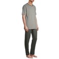 thumbnail image 6 of Hanes Short Sleeve Crew Neck Striped Pajamas (Men's) 2 Piece Set, 6 of 6