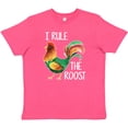 thumbnail image 3 of Inktastic Farmer I Rule The Roost Rooster Youth T-Shirt, 3 of 5