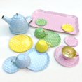 thumbnail image 5 of 14pcs Tea Party Set For Little Girls Kitchen Utensils Tableware Metal Princess Tea Party Set Pretend Play Toys For Kids Gifts flower, 5 of 5