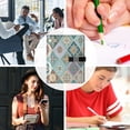 thumbnail image 5 of Leather Notebook with Pen Holder Writing Notepad Includes 100 Pages Lined Journal Intricate Blue Shape, 5 of 6