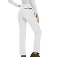 thumbnail image 7 of Jinhomg Fleece Lined Snow Pants Womens Waterproof Softshell Insulated Ski Pants Snowboard Warm Outdoor Trouser Hiking Winter Outfits White,S, 7 of 7