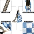thumbnail image 6 of FORMRS Womens Crossbody Sling Bag Travel Daypack Shoulder Chest Backpack, Blue and Gray Plaid Pattern, 6 of 7