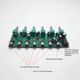 thumbnail image 4 of 2X 6 Ways Stereo Mixer Audio Distributor Mixing Board with Volume Control DC5-24V 1PC 6 Inputs 1 Output, 4 of 6