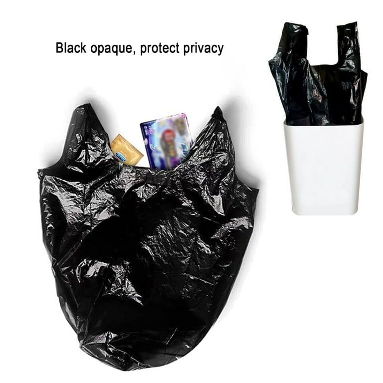 MakWorFre 100 Count 4 Gallon Drawstring Trash Bags, Unscented Thickened  Small Garbage Bags for Bedroom, Kitchen, Bathroom, Small Trash Bags, Black 4  Gal(15 Liter) Garbage Bag