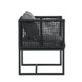 thumbnail image 5 of Pair of Sardinia Outdoor Aluminum Dining Chair with Rope Design - Black, 5 of 5