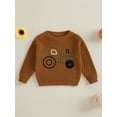 thumbnail image 4 of Baby Toddler Girls Boys Autumn Knit Sweater 0 3 6 9 12 18 24 Months 2T 3T Long Sleeve O Neck Truck Embroidery Pullover Knitwear, 4 of 9