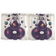 thumbnail image 7 of Yayeee Kitchen Curtains Set of 2 Light Filtering 57"x24" Over Sink Window Panels, Orange Astronaut Planet, 7 of 7